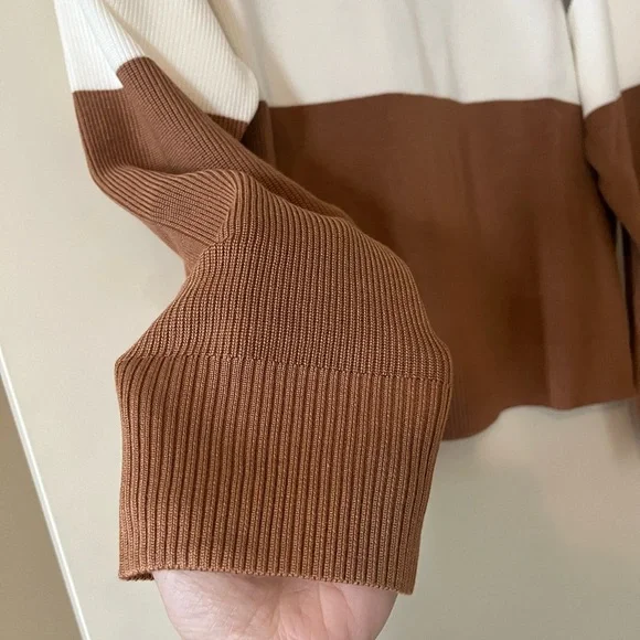 NWOT Adrianna Papell Designer Long Sleeve Lightweight Sweater Size XL - Picture 3 of 16